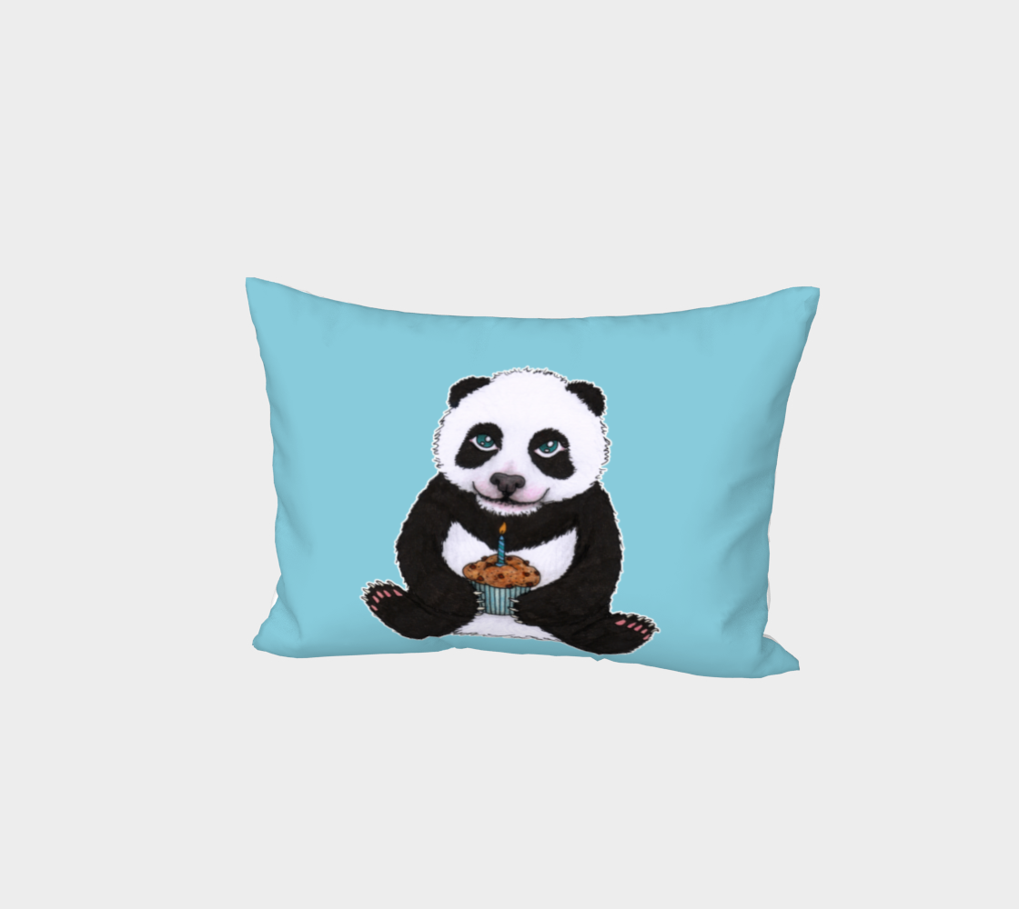 Baby panda's birthday Bed Pillow Sham preview #1