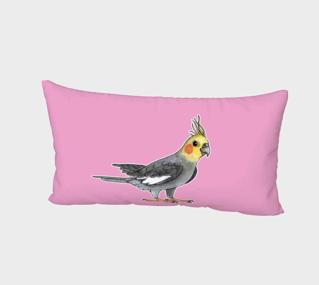 Cockatiel bird Bed Pillow Sham preview #2