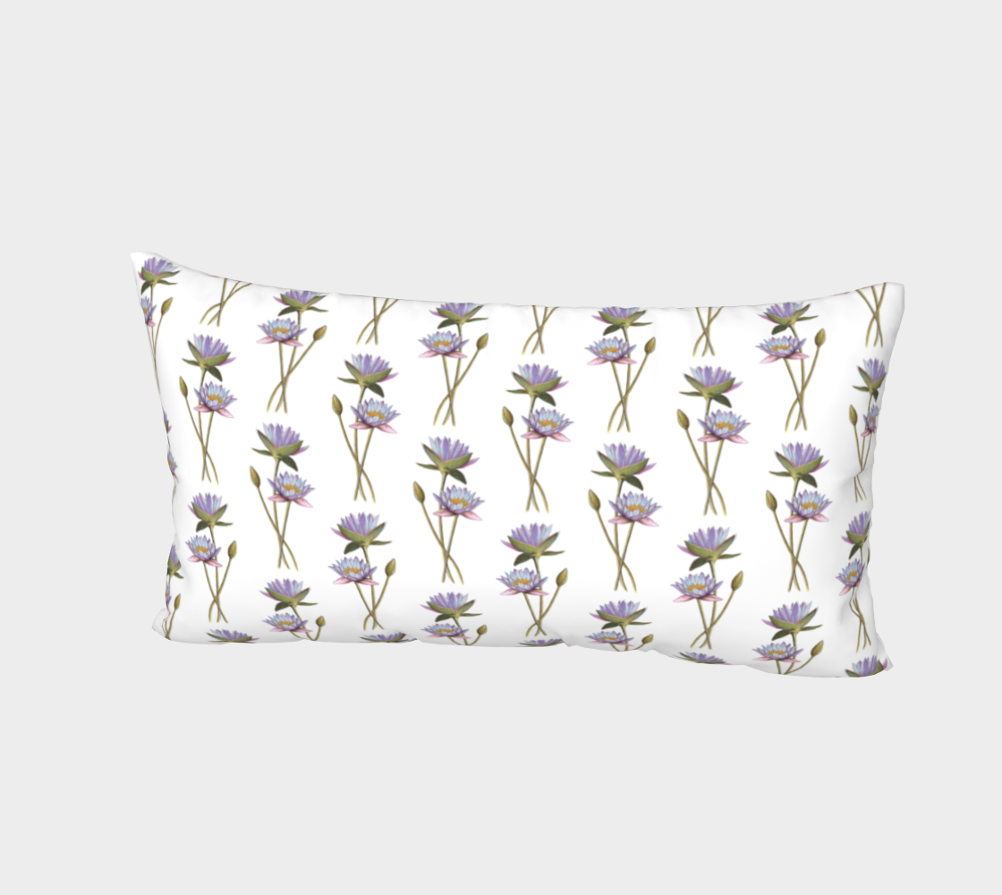 Lotus flowers pattern Bed Pillow Sham preview #2