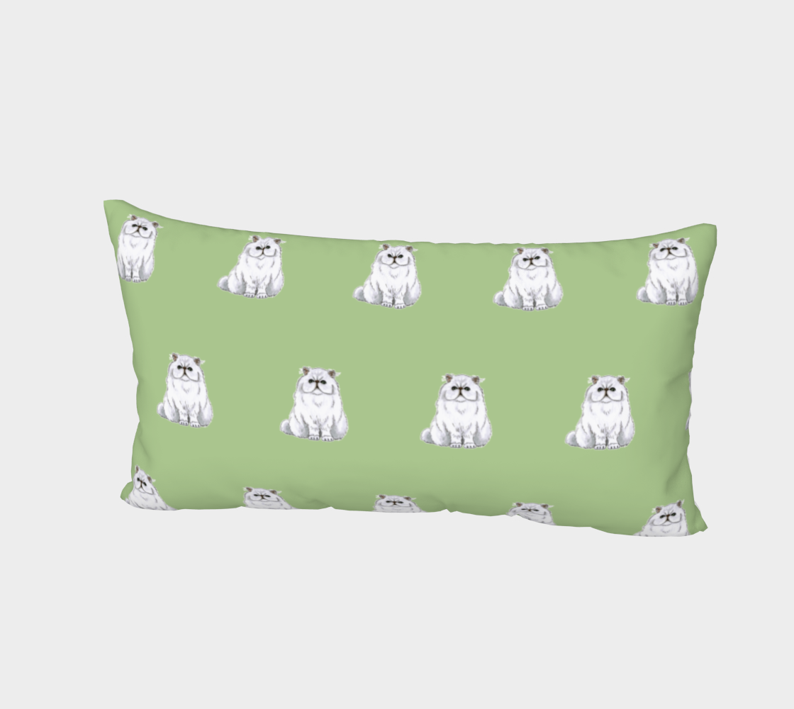 Persian cat pattern Bed Pillow Sham 3D preview