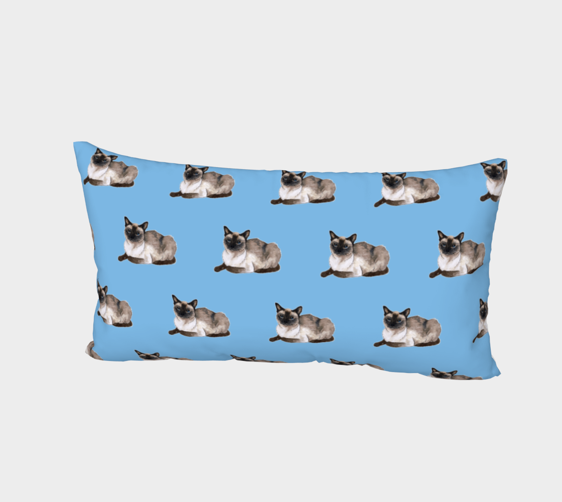 Siamese cat pattern Bed Pillow Sham thumbnail #3
