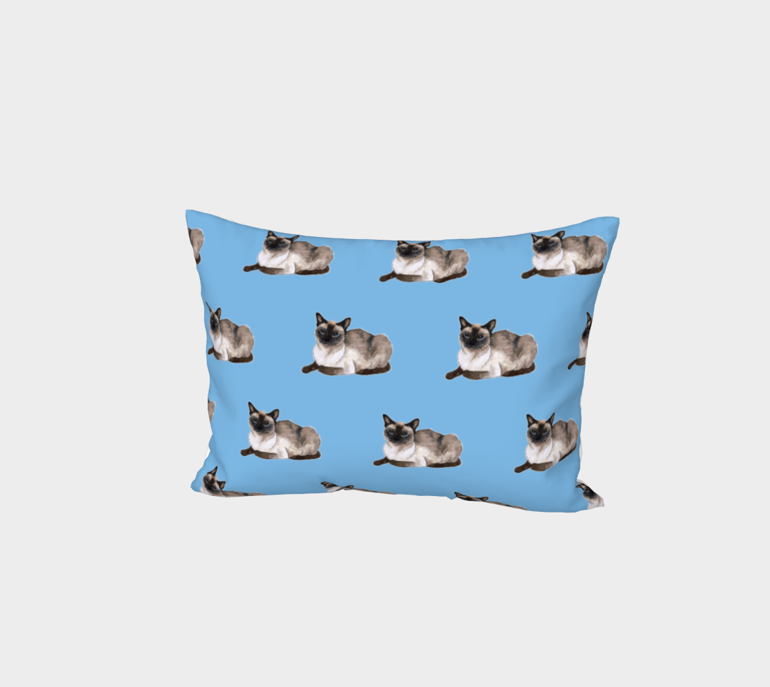 Siamese cat pattern Bed Pillow Sham preview