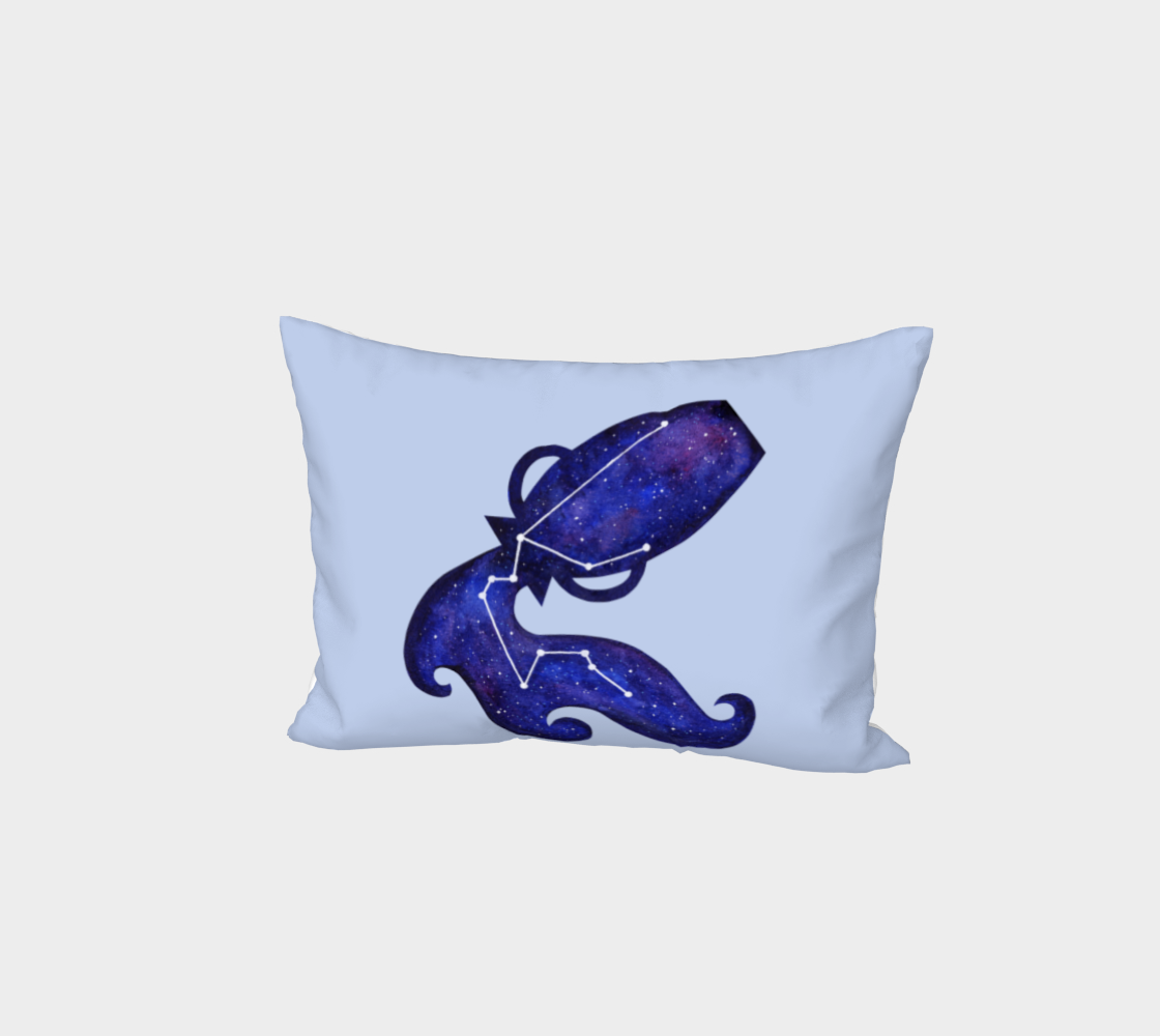 Astrological sign Aquarius constellation Bed Pillow Sham preview