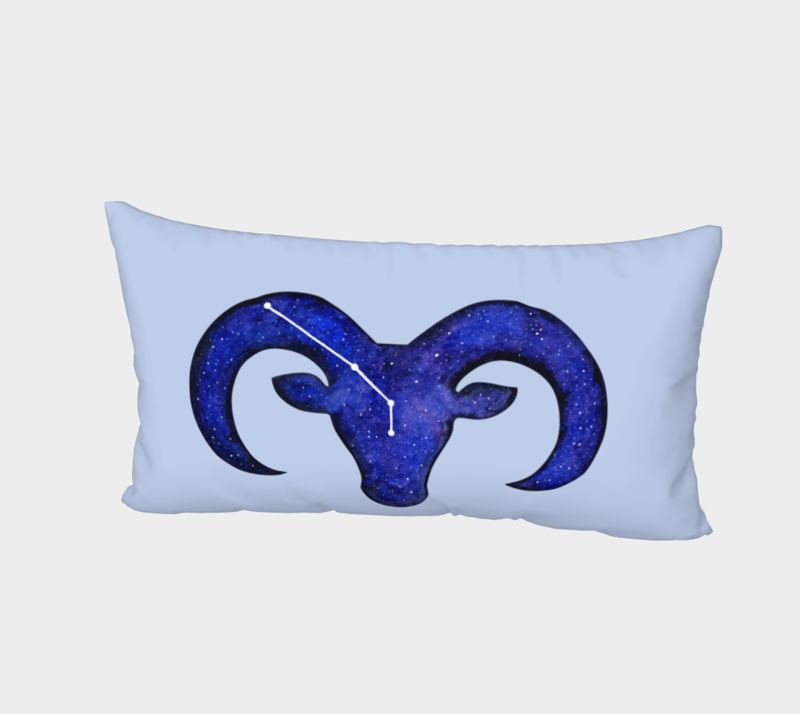Aperçu de Astrological sign Aries constellation Bed Pillow Sham #2