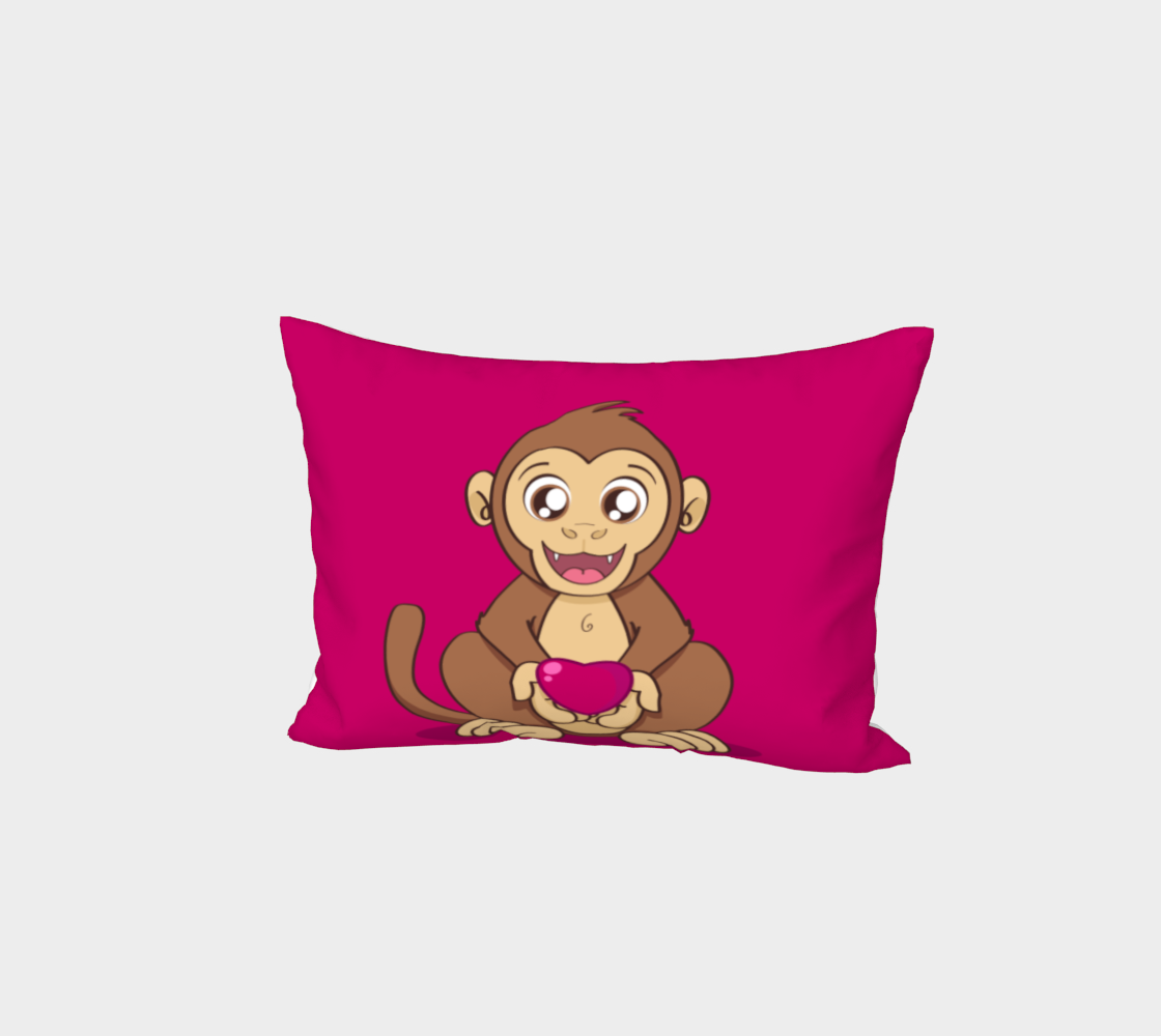 Monkey love Bed Pillow Sham preview
