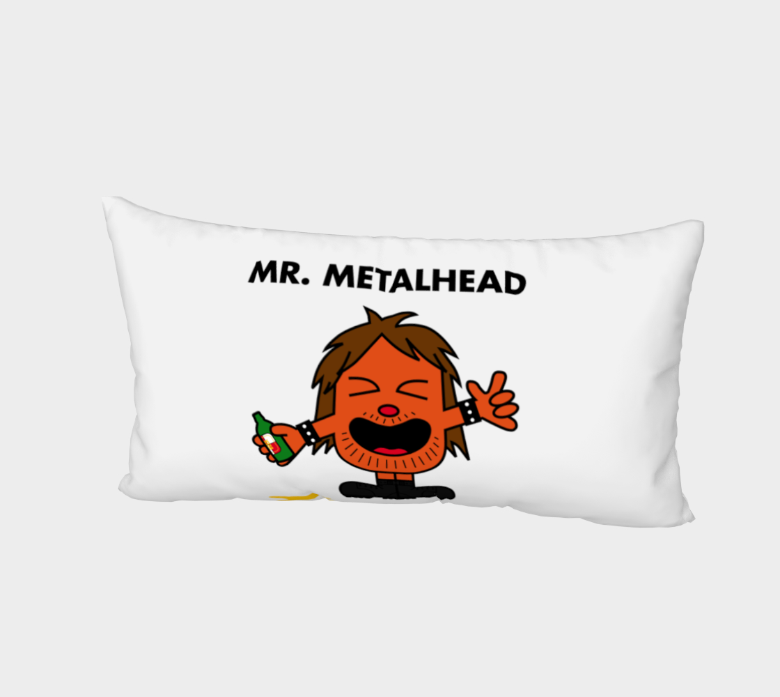 Mr. Metalhead Bed Pillow Case preview #2