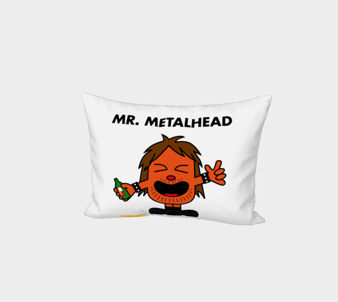 Mr. Metalhead Bed Pillow Case preview #1