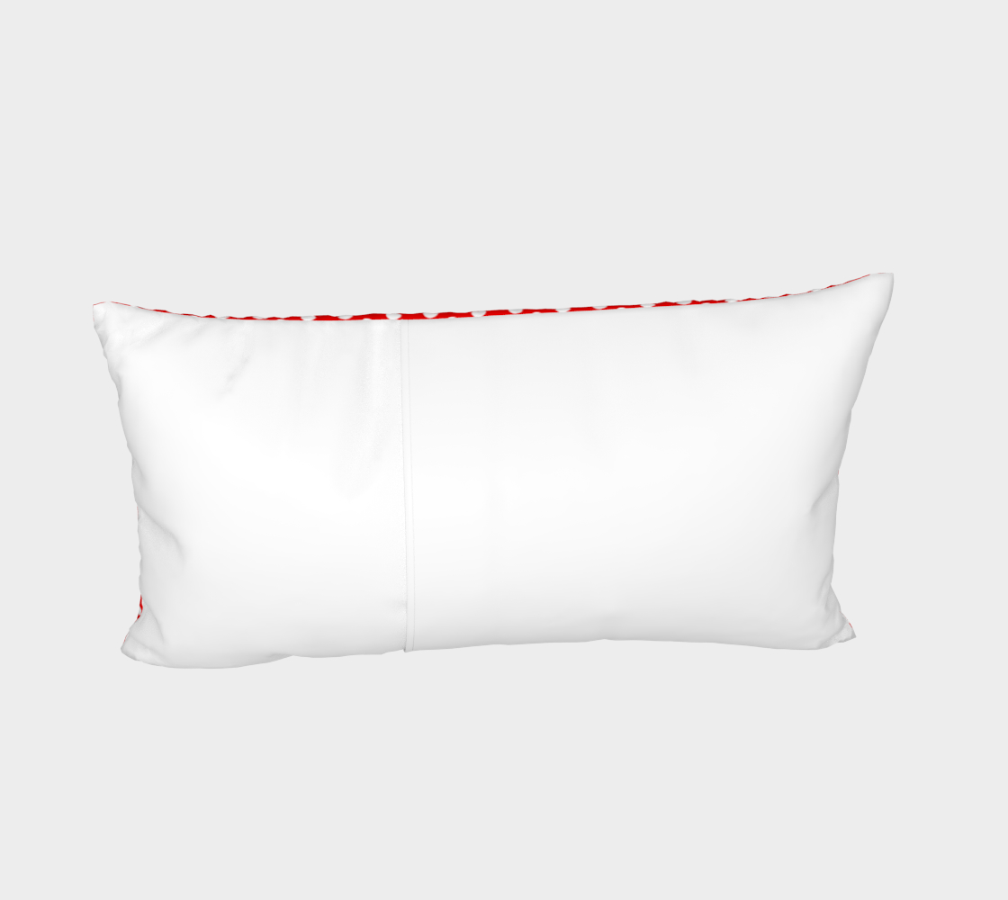 Aperçu de All About the Dots Bed Pillow Sham - Red #4