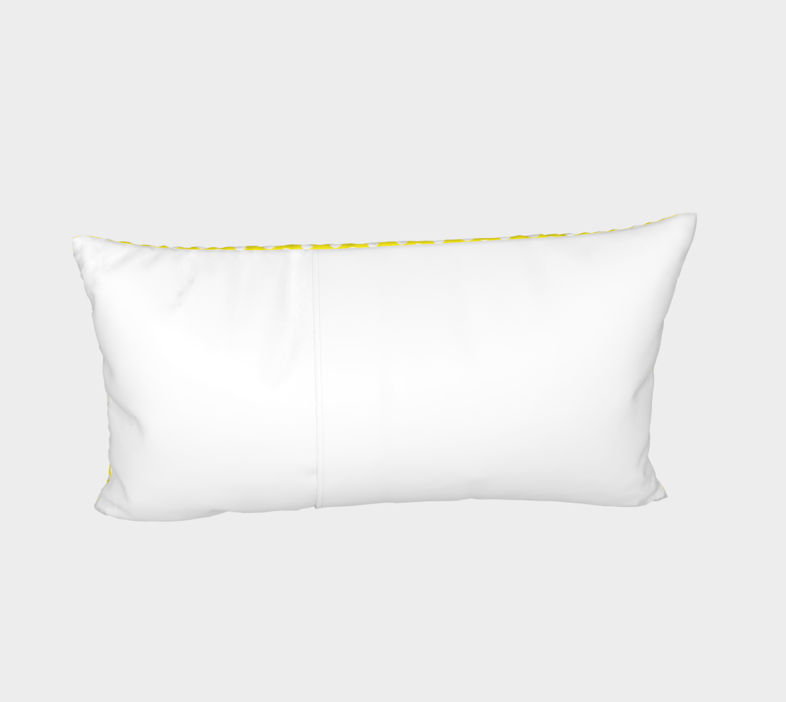 All About the Dots Bed Pillow Sham - Yellow Miniature #5
