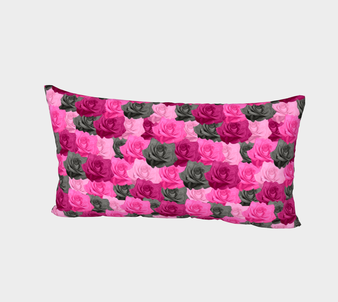 Aperçu de Pink Roses Bed Pillow Sham #2