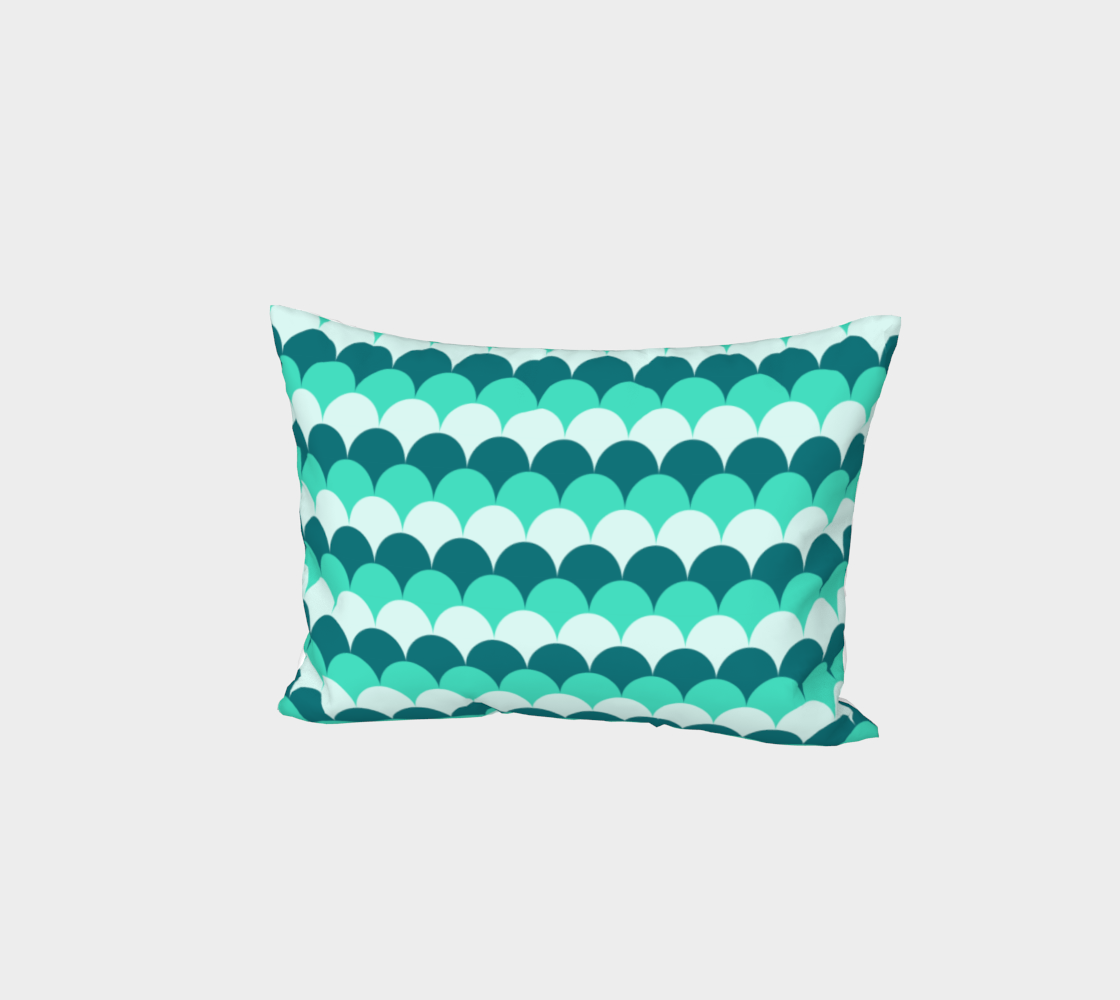 Aperçu de Mermaid Scales Bed Pillow Sham #1