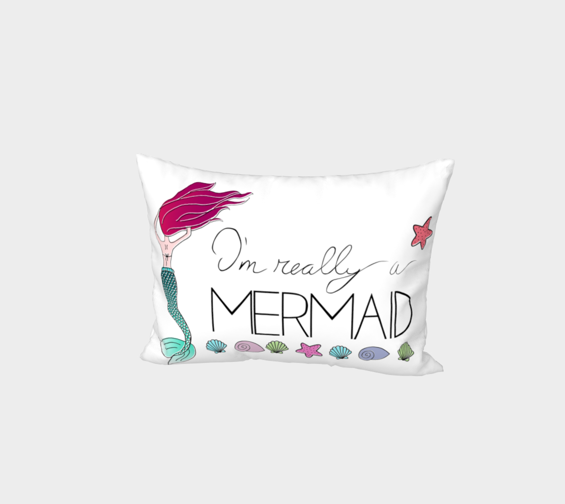 I'm Really a Mermaid Bed Pillow Sham preview