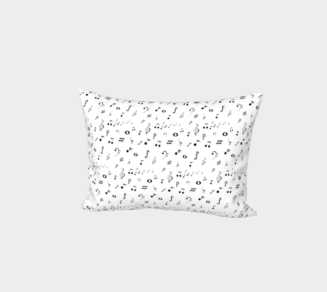Aperçu de Listen to the Music Bed Pillow Sham #1
