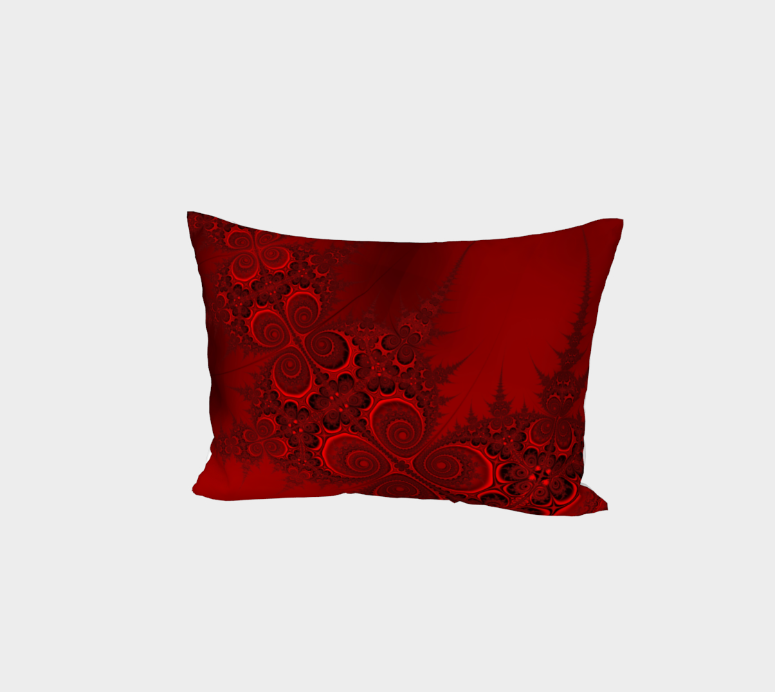 Red and Black Fractal Swirls Spirals preview