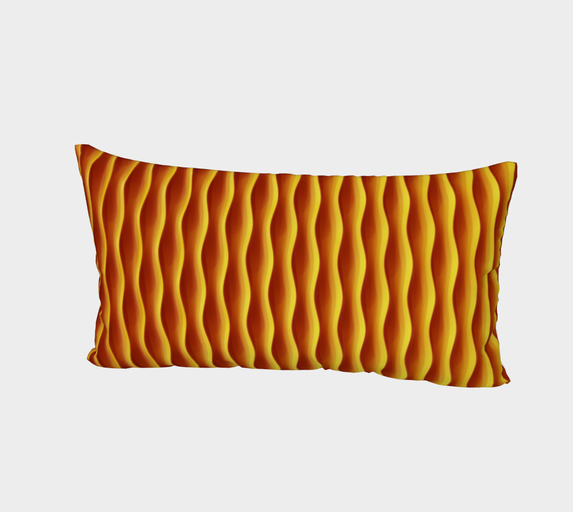 Aperçu 3D de Wave Rows Yellow Orange