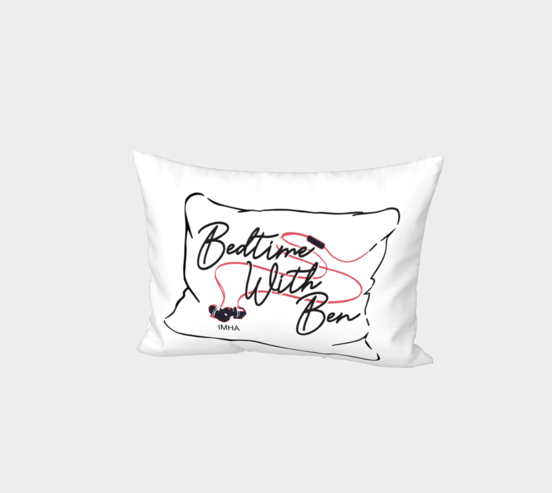'Bedtime With Ben' Pillowcase, White preview