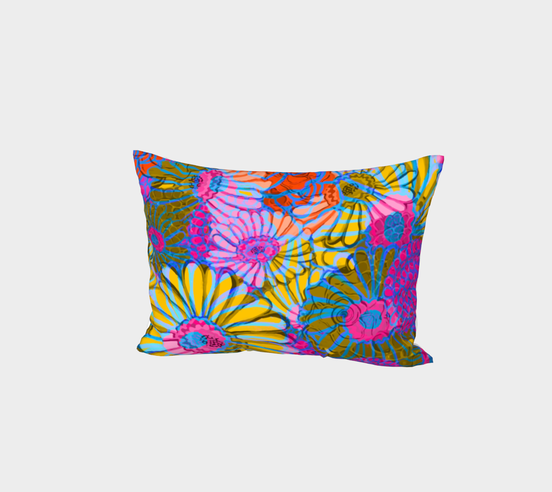 Funky Floral Bed Pillow Sham preview