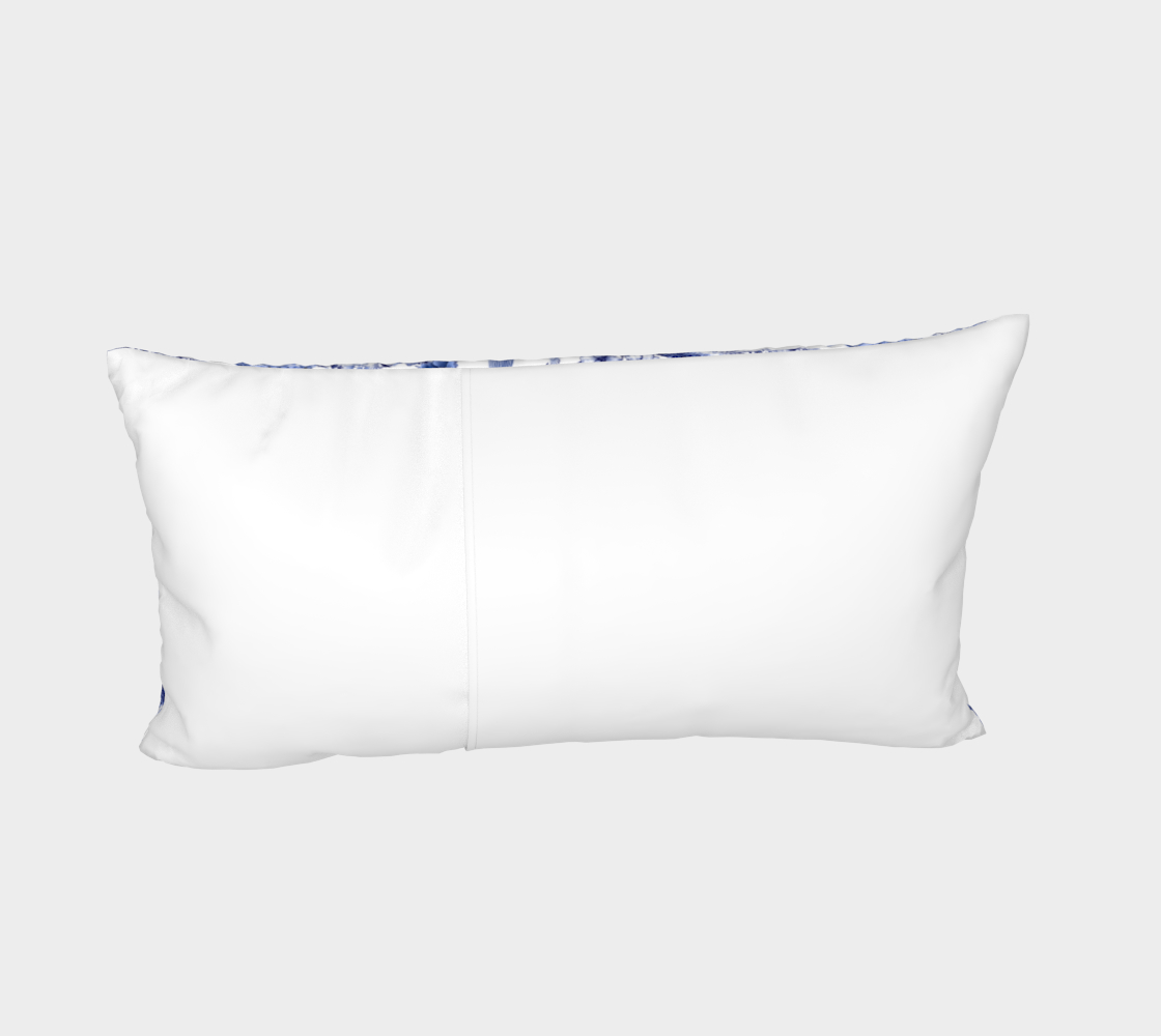 Chinoiserie Whimsy - Pillow Sham - White Back - Envelope Style Enclosure Back preview #4