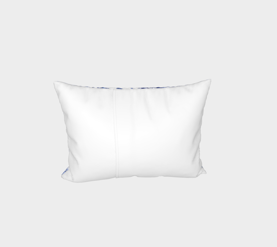 Chinoiserie Whimsy - Pillow Sham - White Back - Envelope Style Enclosure Back preview #3