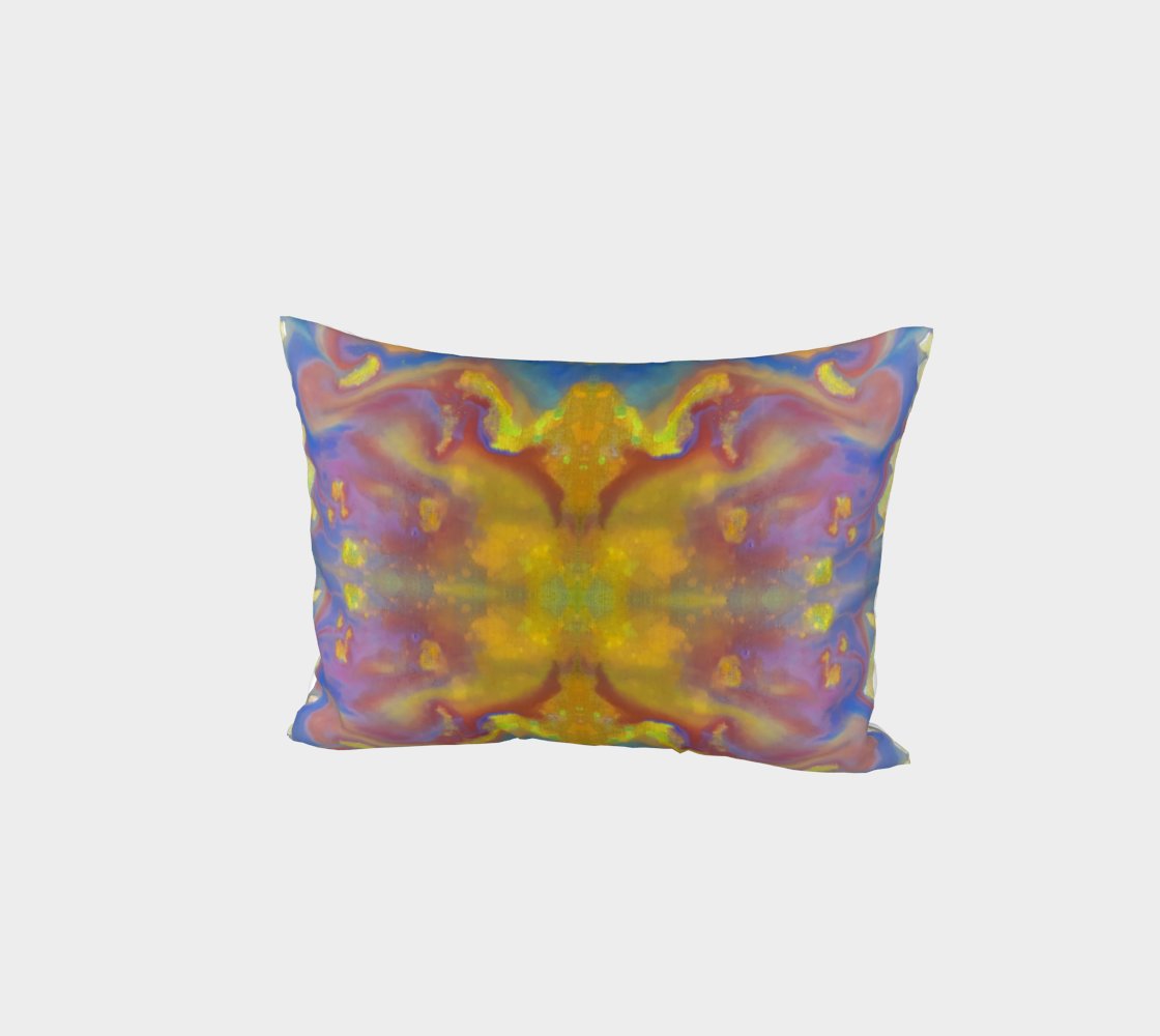 Gold Tie Dye Bed Pillow Sham preview