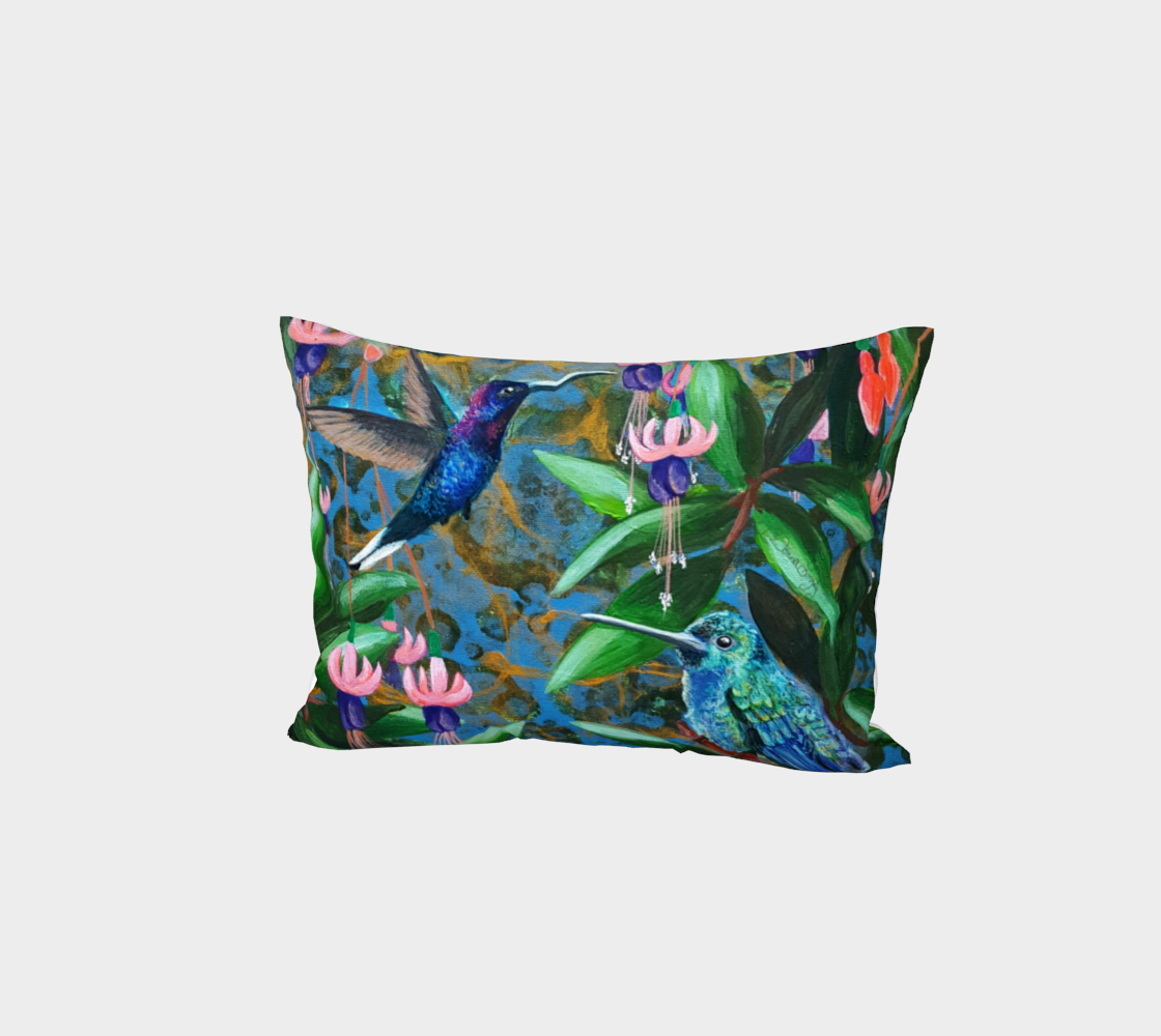 Hummingbird (Sig) Bed Pillow Sham 3D preview