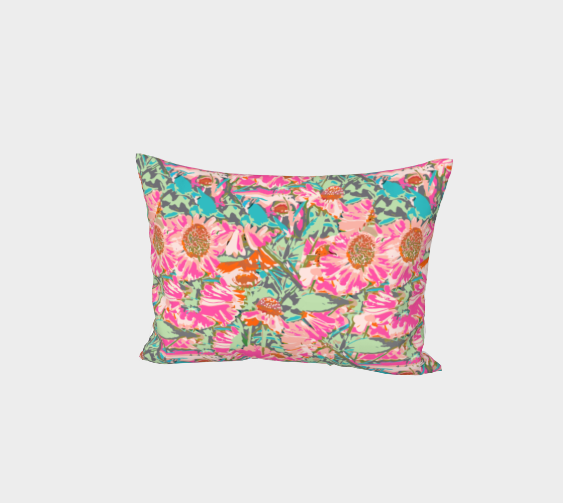 Pink Sunflowers Bed Pillow Sham preview