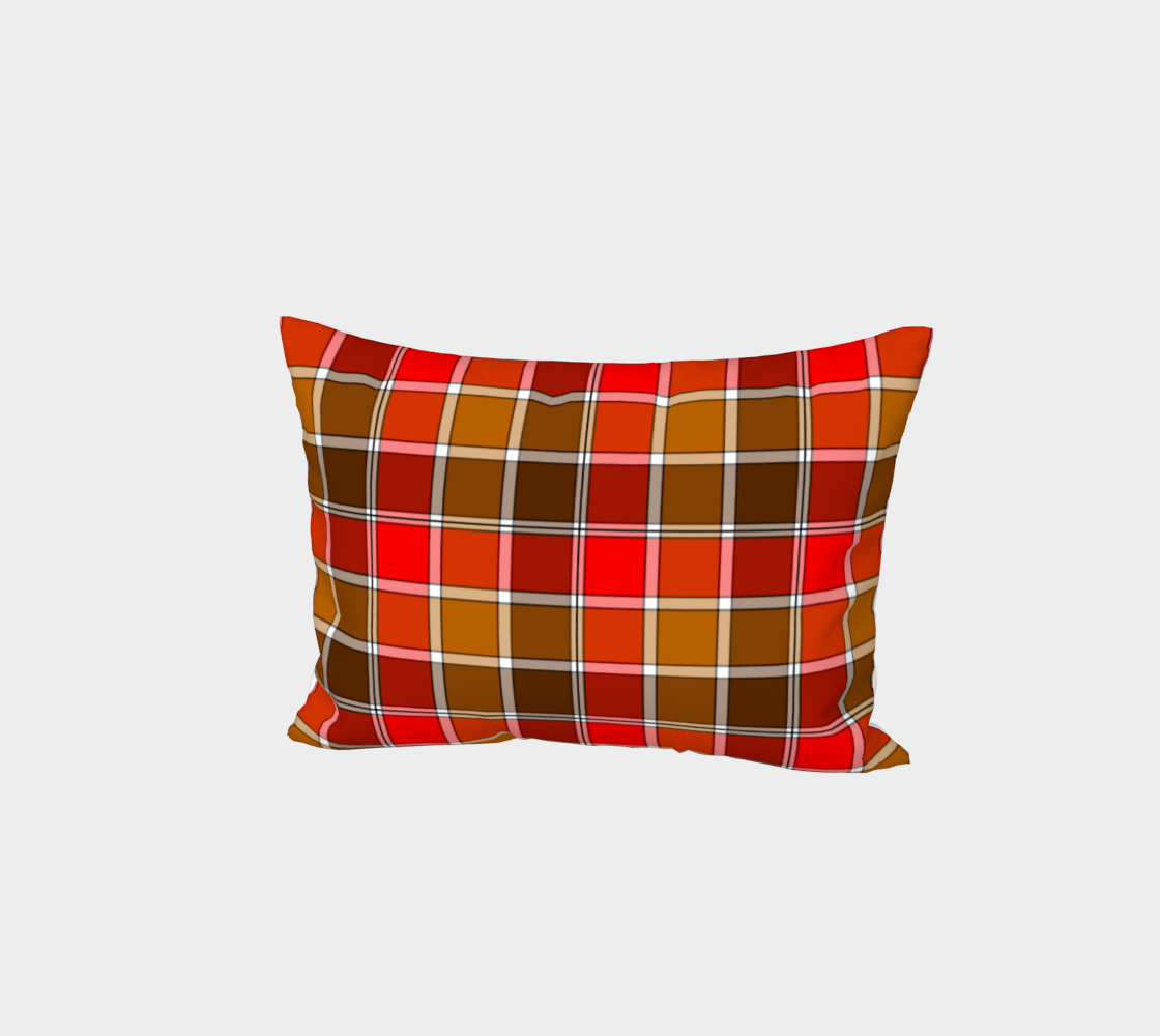 Red/Cinnamon Plaid Shams preview #1