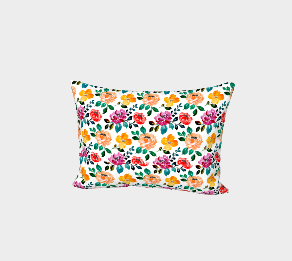 watercolor  flower pattern preview
