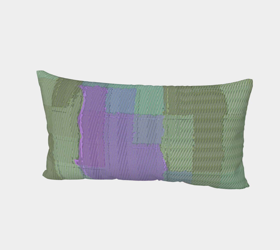 Lavender Sage Bed Pillow Sham 3D preview