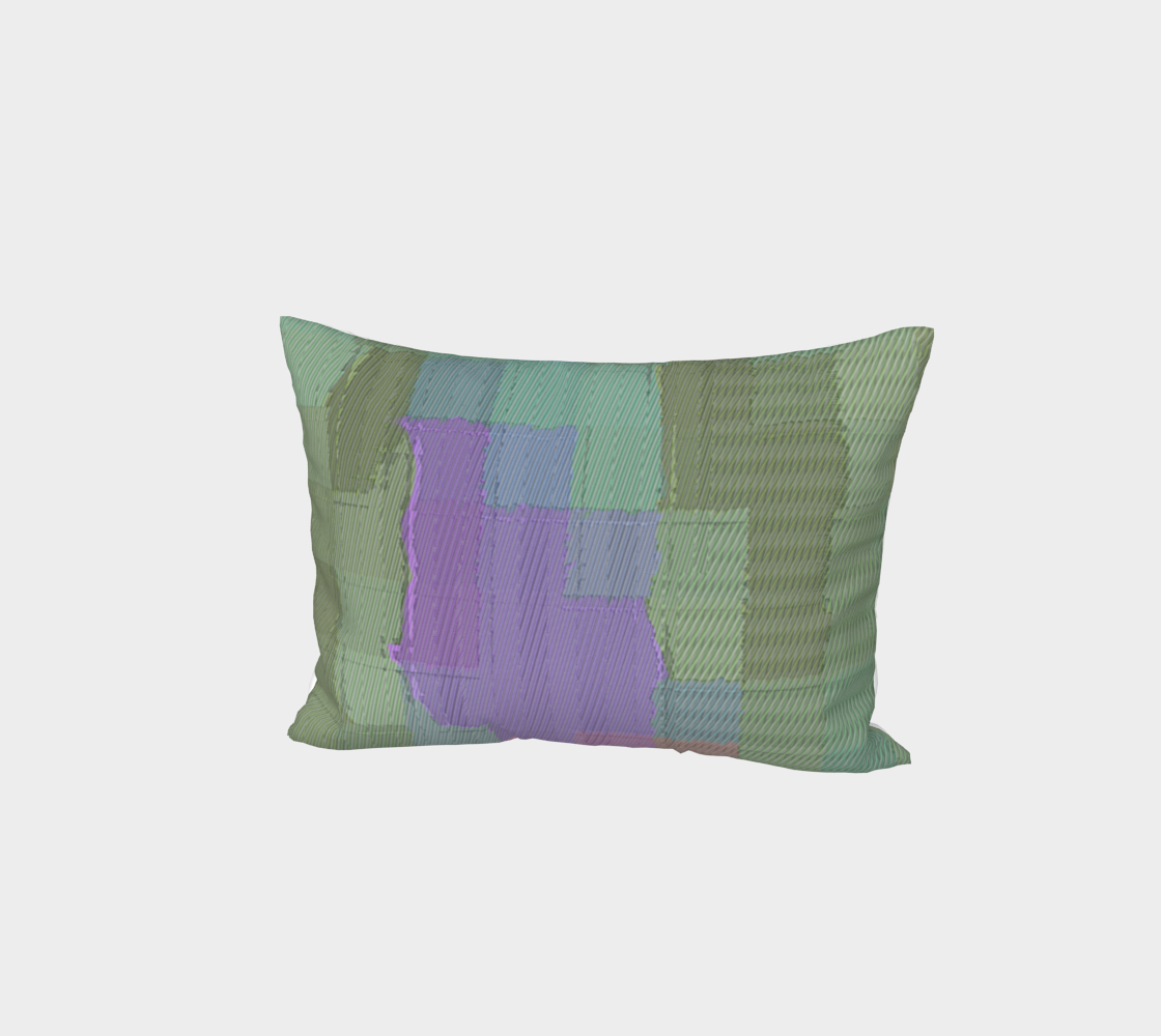 Lavender Sage Bed Pillow Sham 3D preview