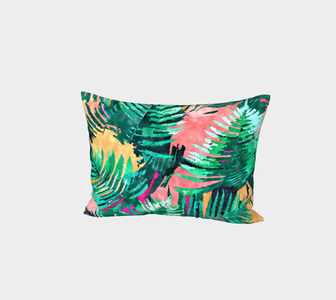 I'm All About Palm Trees & 80 Degrees Bed Pillow Sham thumbnail #2