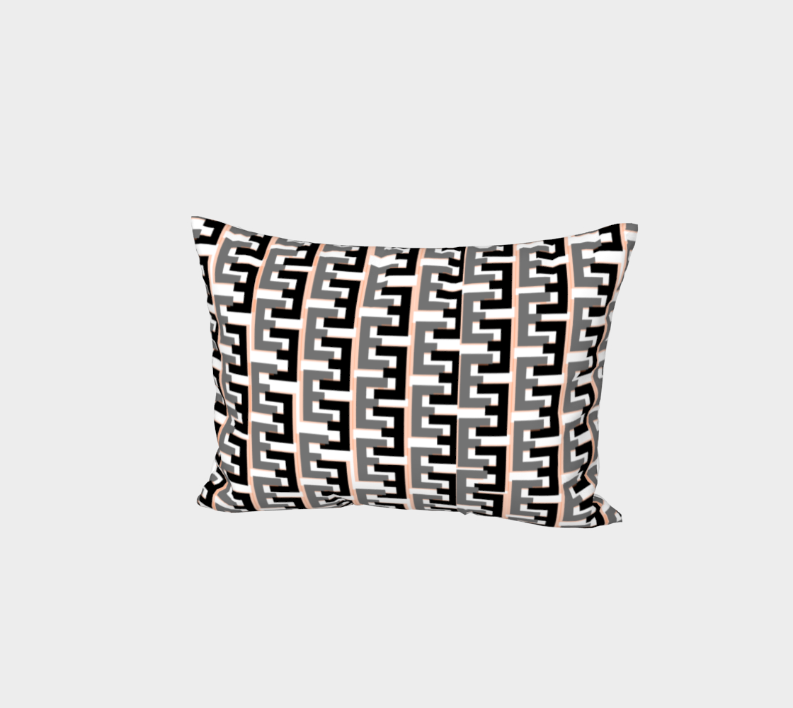 Vintage Gray Tooth Zipper Bed Pillow Sham preview