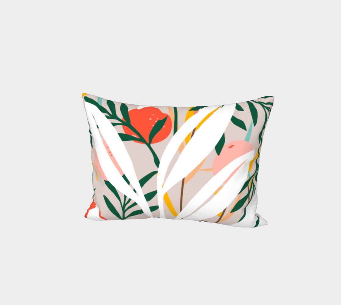 Abstract Plant Blush Bed Pillow Sham preview
