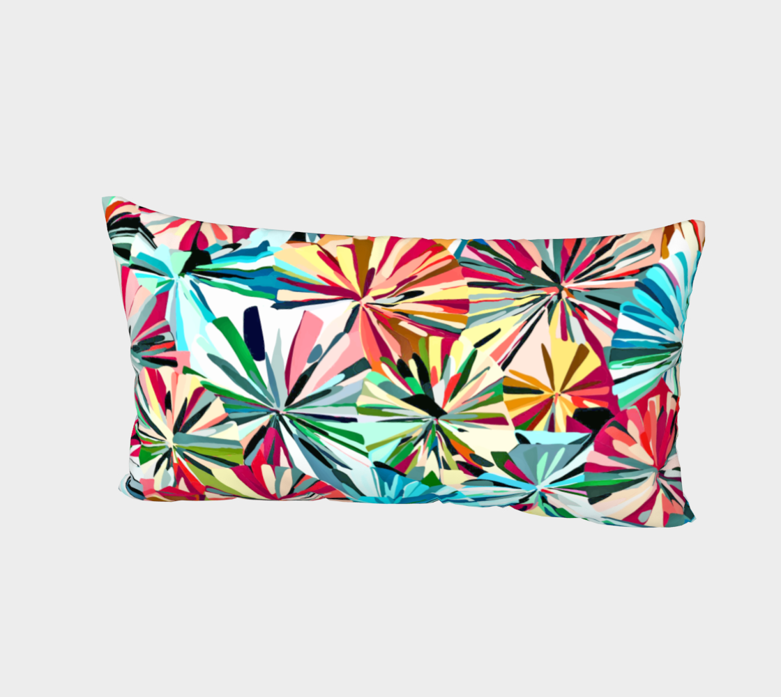 Paper Fans Abstract Bed Pillow Sham 3D preview