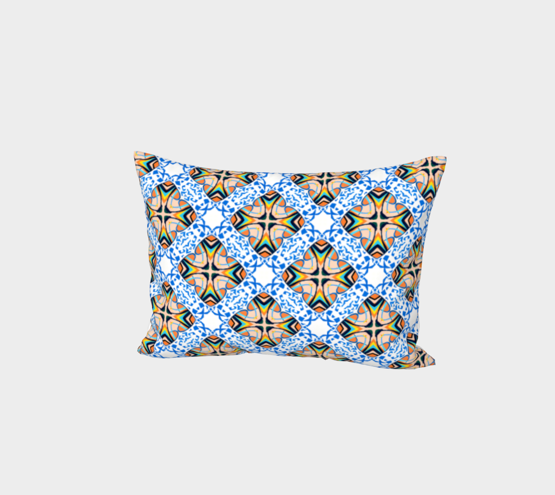 Mediterranean Tile Bed Pillow Sham 3D preview