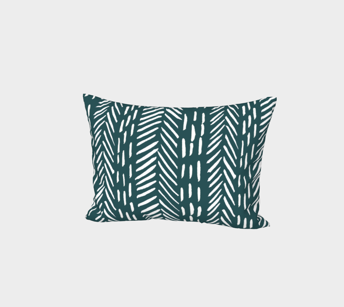 Abstract herringbone pattern - teal preview