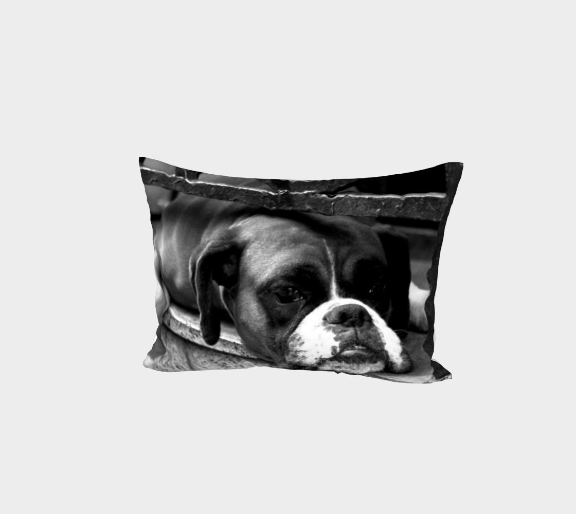 Boxer Dog On Windowsill Bed Pillow Sham preview