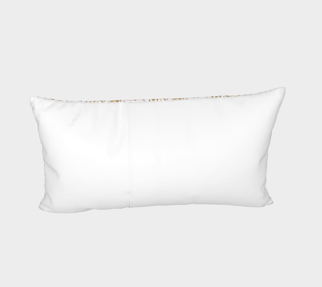 Noël Golden Weimaraners on white standard pillow sham preview #4