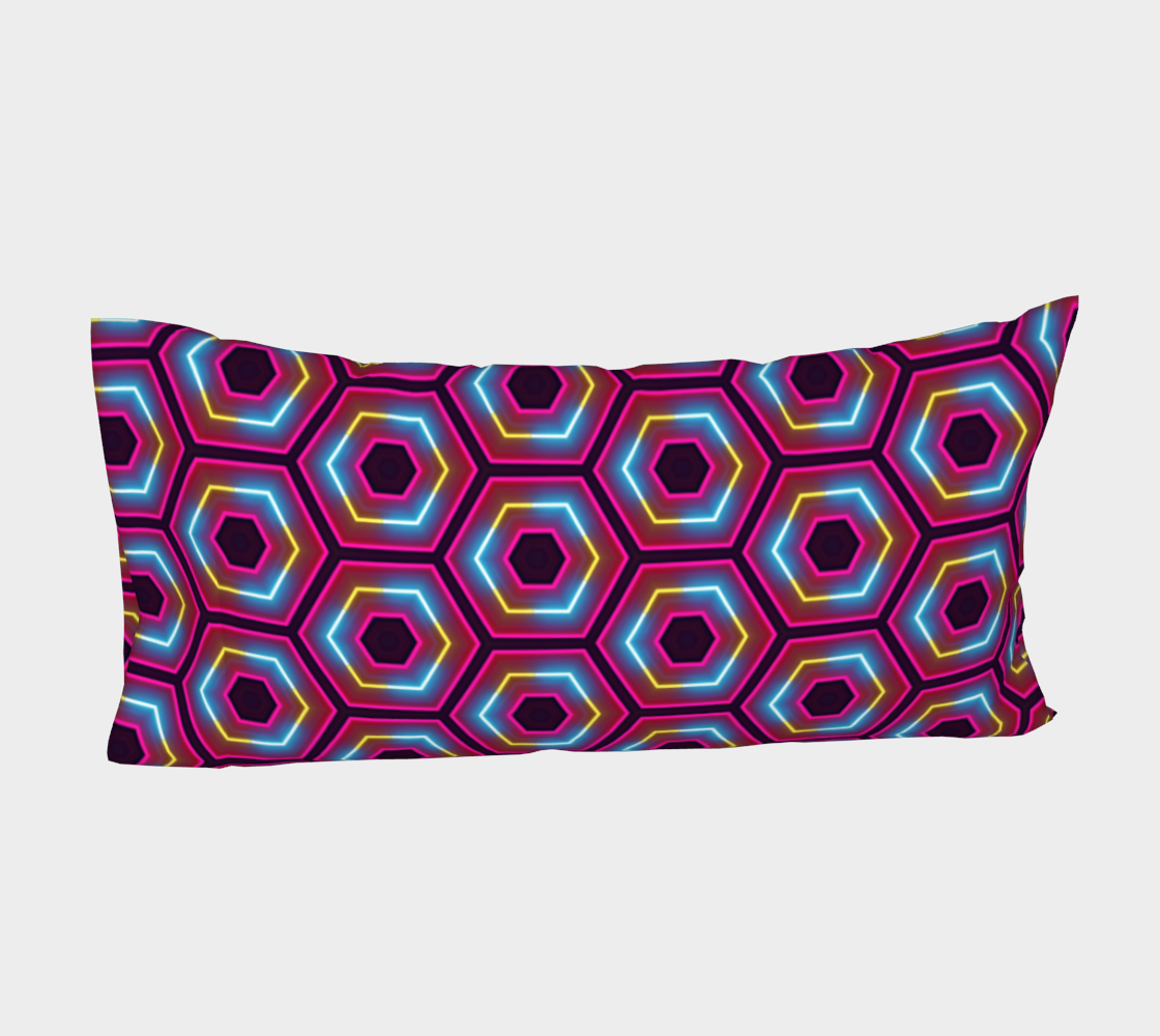 Aperçu de Synthwave Hexagon Pattern #4