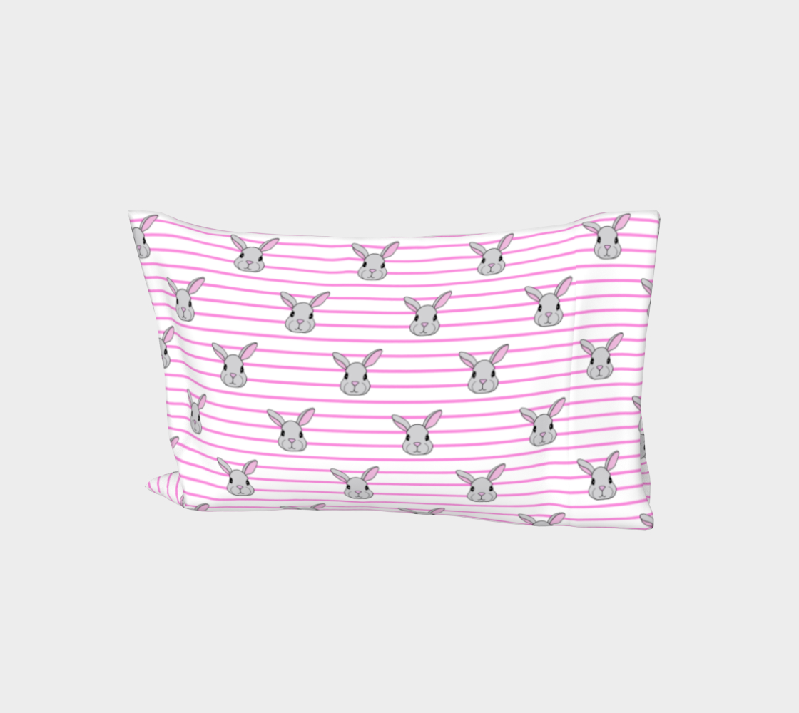 Aperçu 3D de Rosie the Rabbit Bed Pillow Sleeve