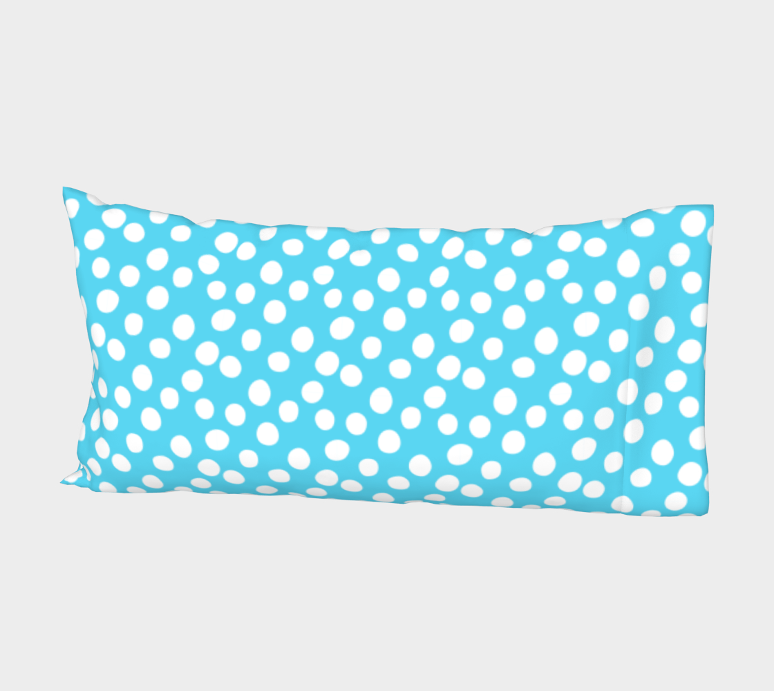 Aperçu de All About the Dots Bed Pillow Sleeve - Blue #2
