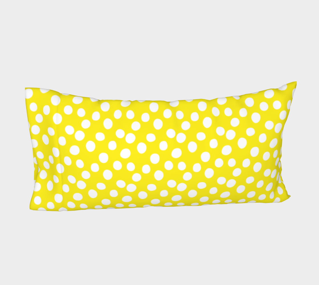 Aperçu de All About the Dots Bed Pillow Sleeve - Yellow #4