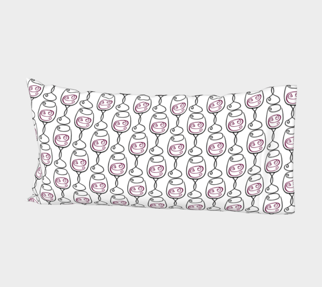 Aperçu de Wine is Always a Good Idea Bed Pillow Sleeve #2