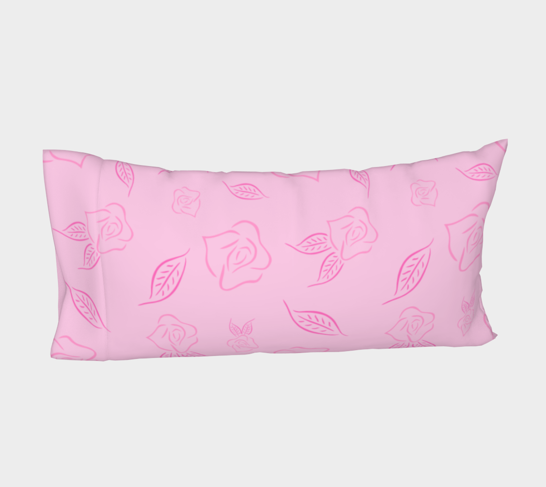 Cartoon Rose Bed Pillow Sleeve Miniature #5