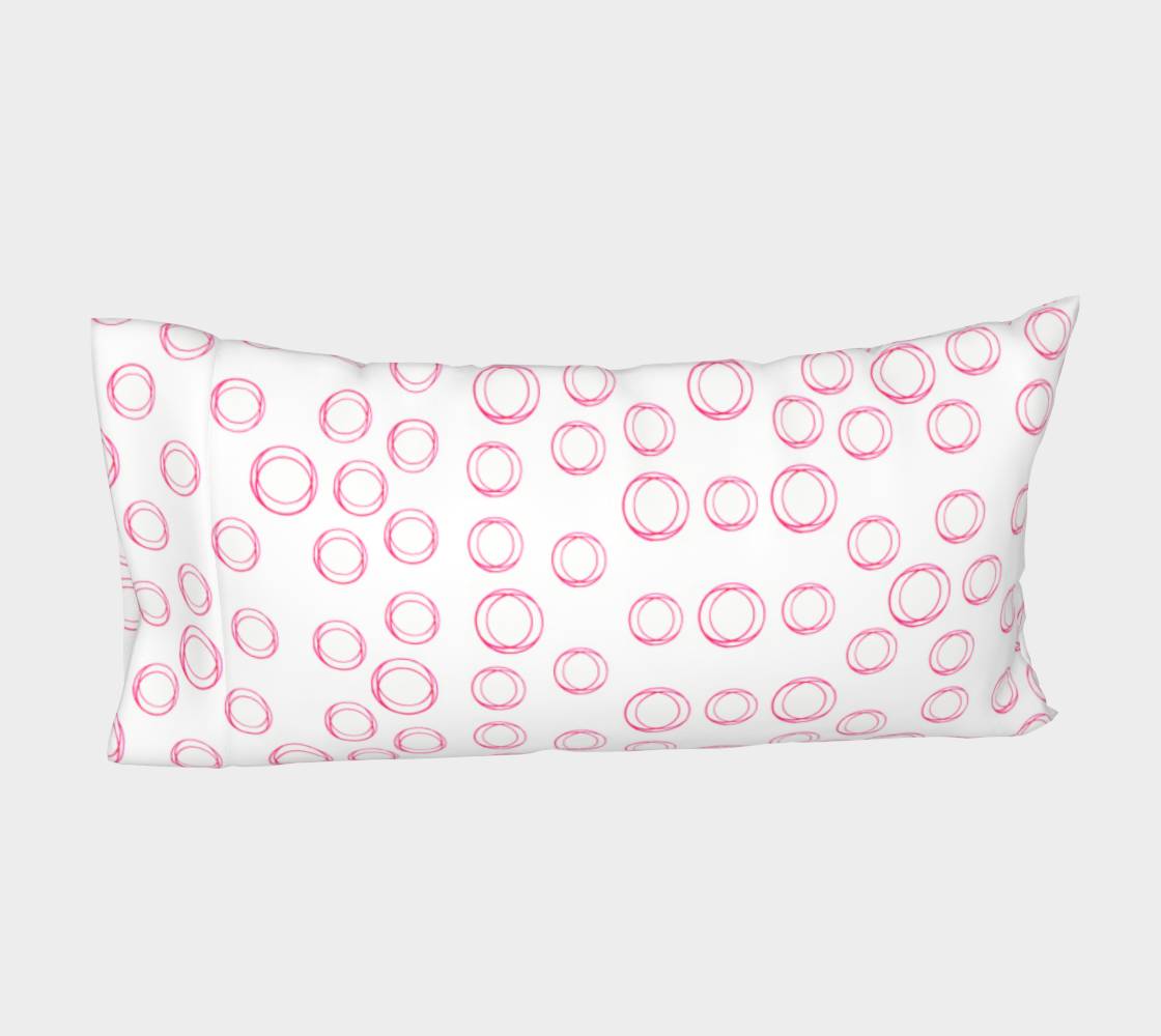 Illustrated Pink Rings King Standard Cotton Pillow Sleeves Pillow Cases Vitalsole preview #4