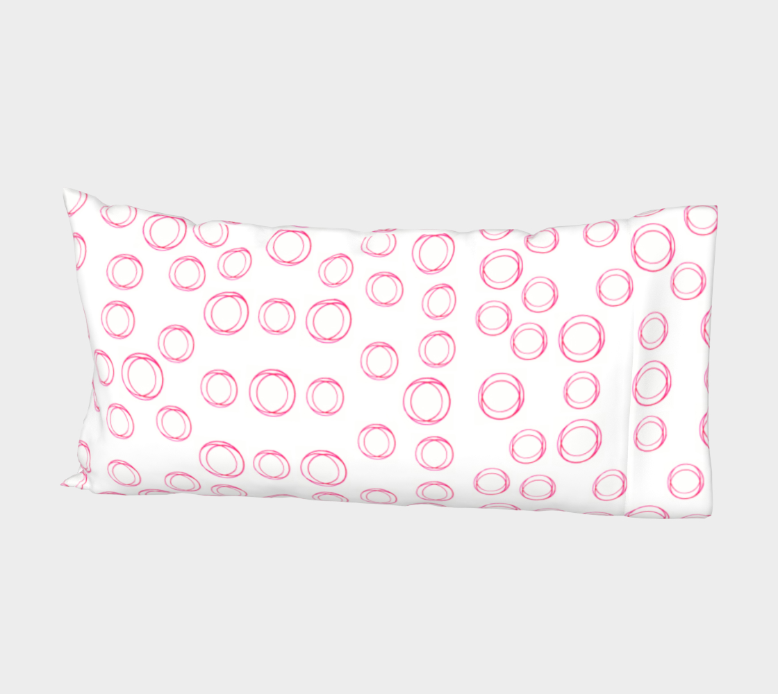 Illustrated Pink Rings King Standard Cotton Pillow Sleeves Pillow Cases Vitalsole preview #2