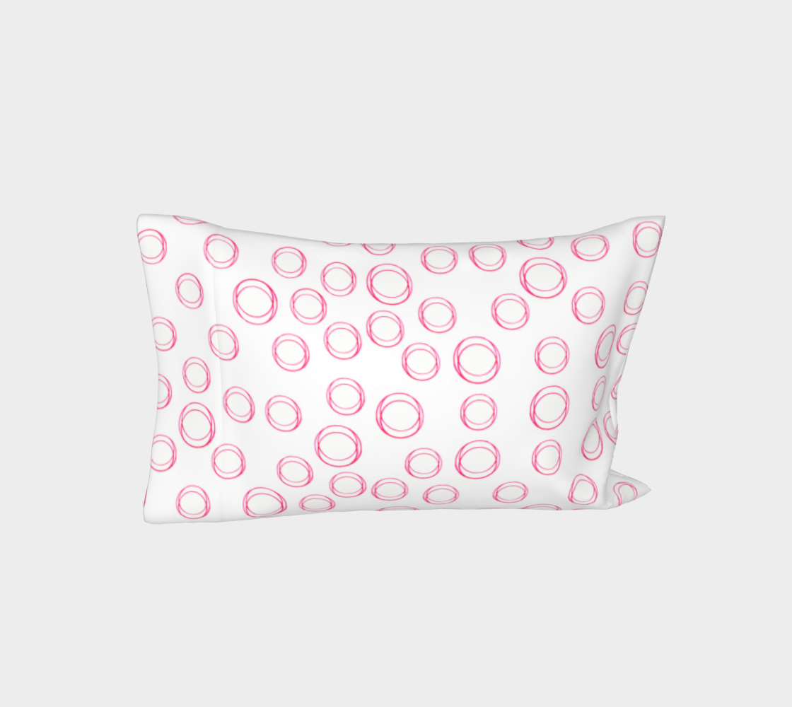 Illustrated Pink Rings King Standard Cotton Pillow Sleeves Pillow Cases Vitalsole thumbnail #4