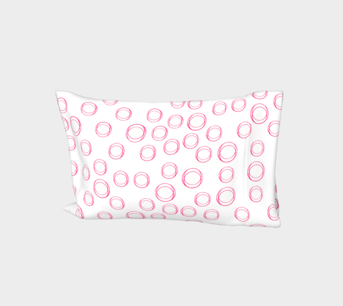 Illustrated Pink Rings King Standard Cotton Pillow Sleeves Pillow Cases Vitalsole preview #1