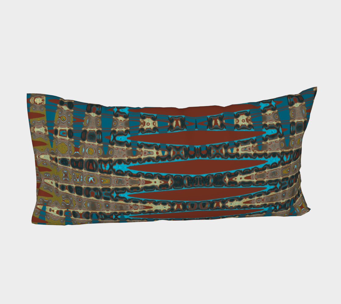 Southwestern Mosaic Zigzag Rust Turquoise preview #4