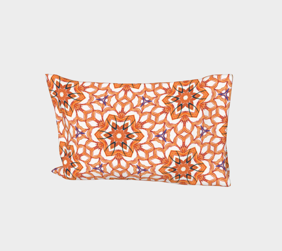 Aperçu de Orange Star Pillow Case